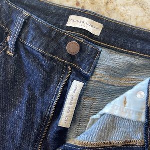 Oliver Logan Dark Wash High Rise Cropped Size 29 Jeans